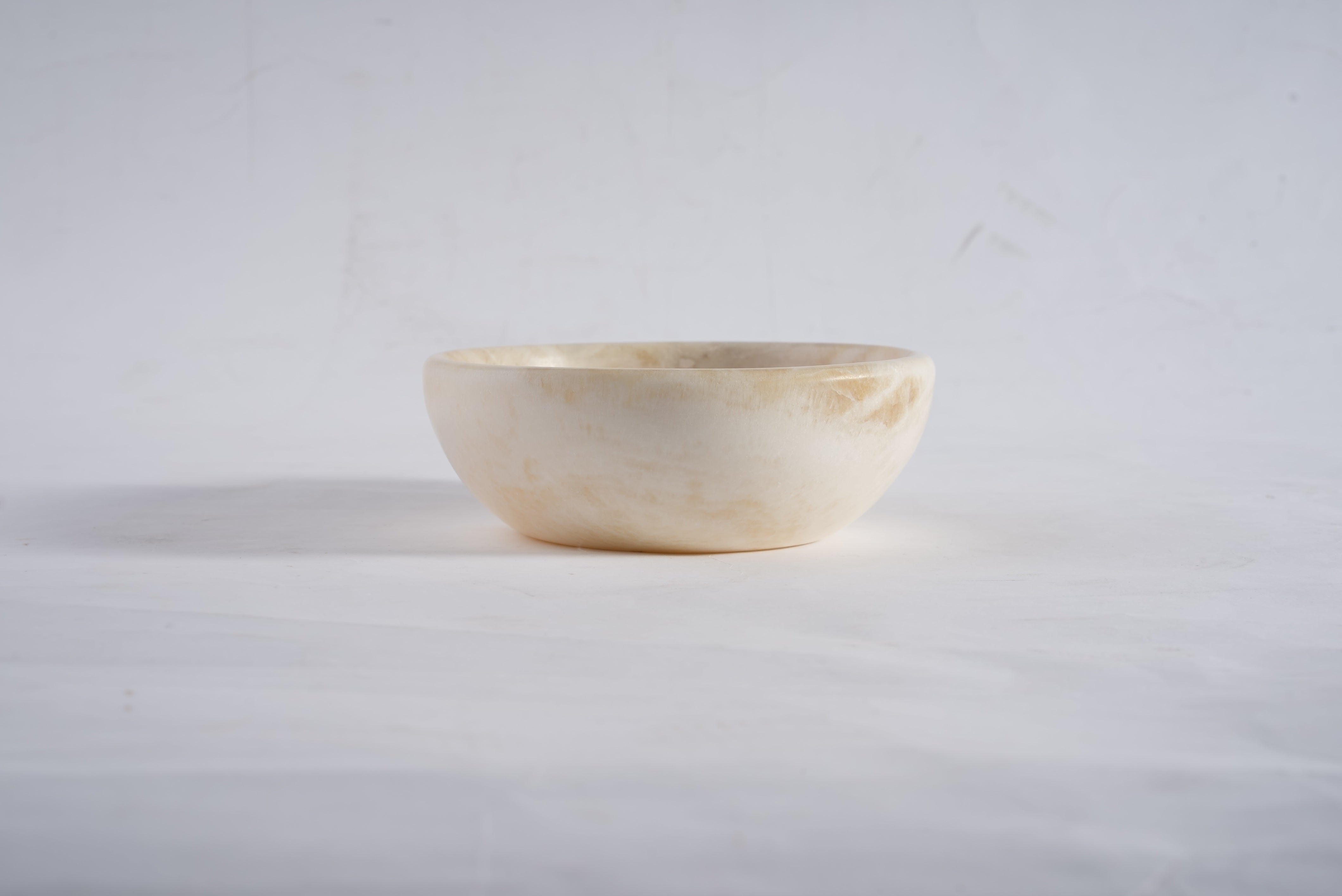 Koville white incense holder in natural stone