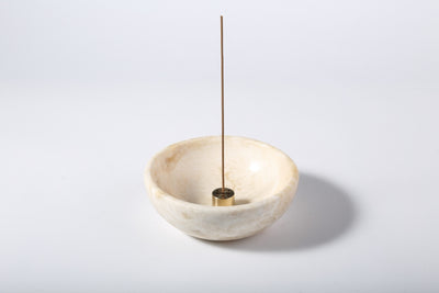 Koville Yellow/Golden Stone Incense Holders – A Ritual of Gentle Light