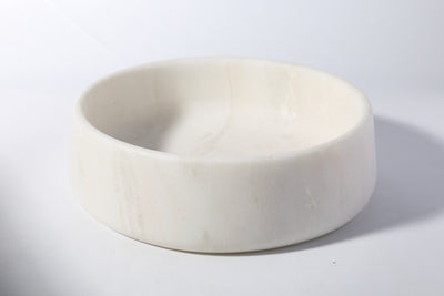 Koville White Pet Bowl 9.36 in – Illuminating Elegant Spaces