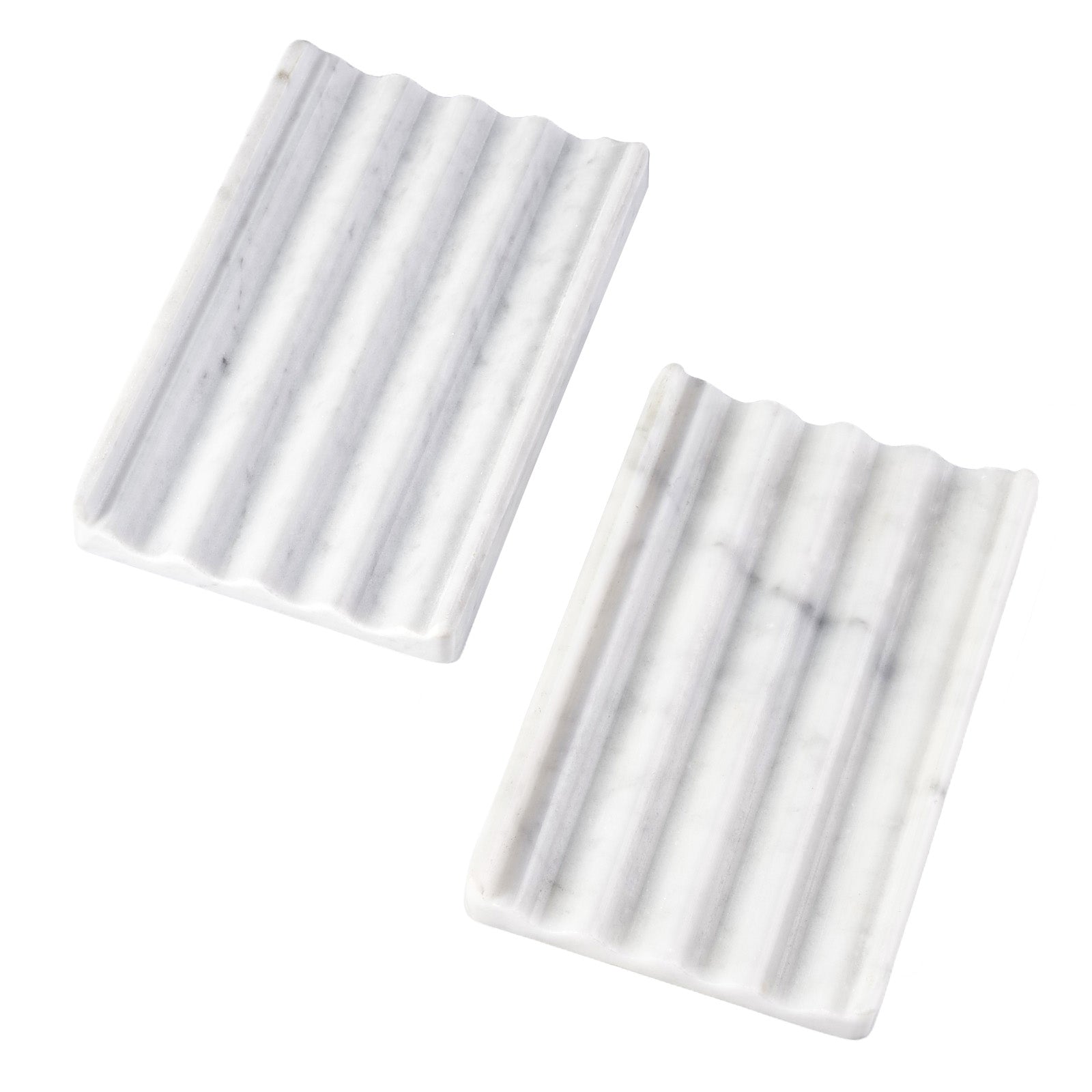 Soap Dish 2 Pcs - Bianco Carrara