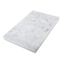 Koville Natural Marble Rectangle Pastry Board-Bianco Carrara