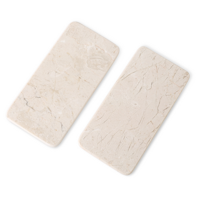 Koville Beige Rectangular Storage Tray Set of 2 – Natural Warmth and Timeless Calm