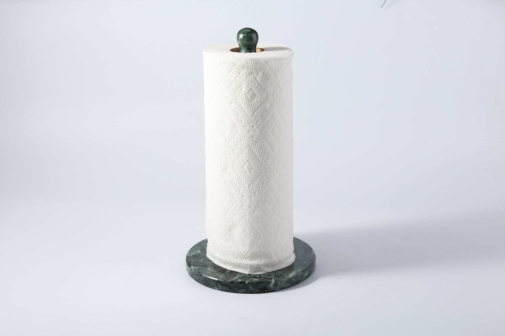 Koville Alpi Green natural marble paper towel holder with stone rod