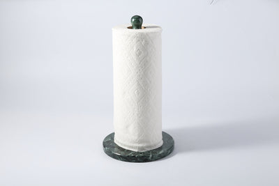 Koville Alpi Green natural marble paper towel holder with stone rod