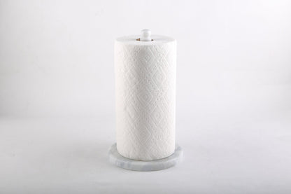 Koville Namib Fantasy natural marble paper towel holder with stone rod