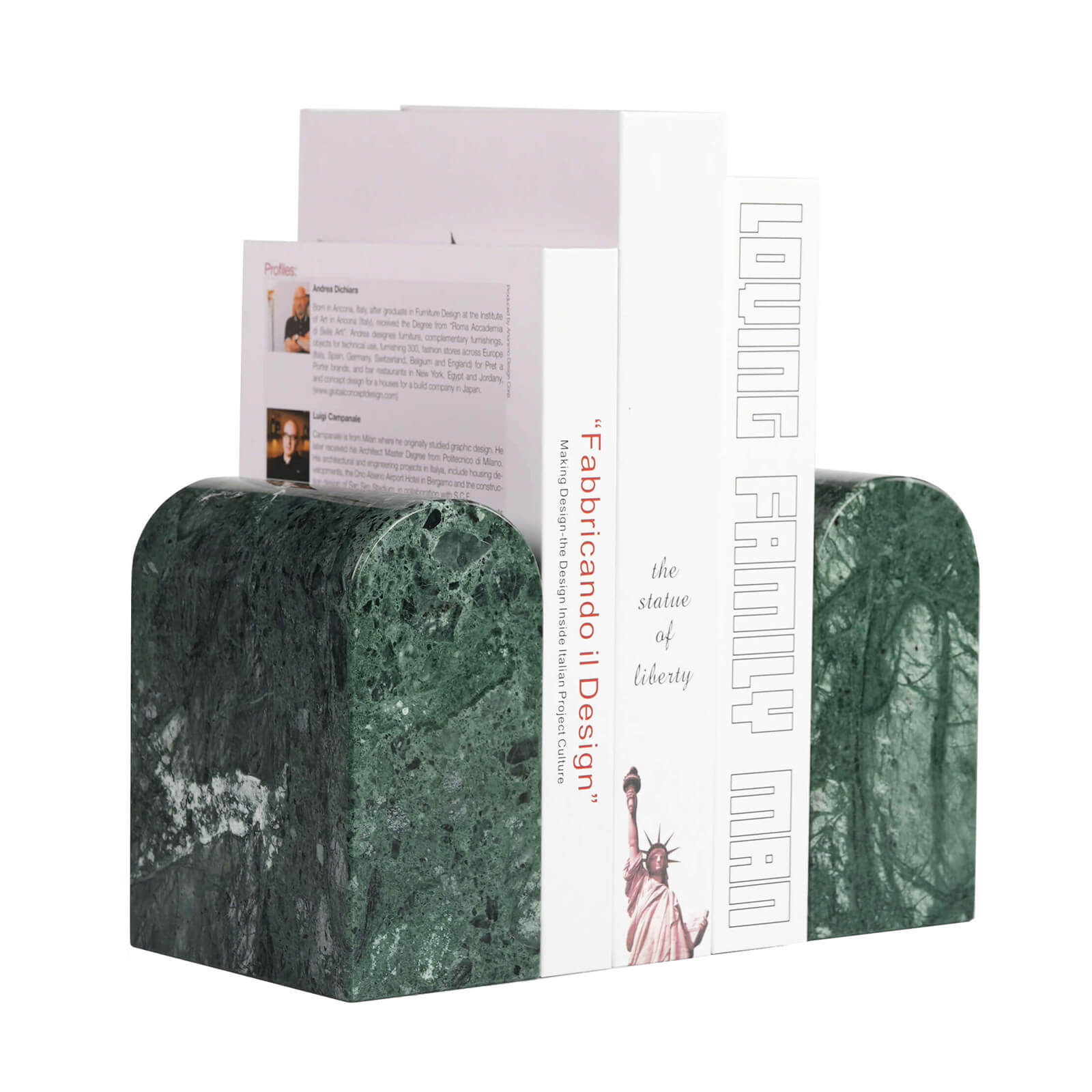 Koville-13lbs-Luxury-Marble-Bookends-Heavy-Duty-Book-Holders-Indian-Green
