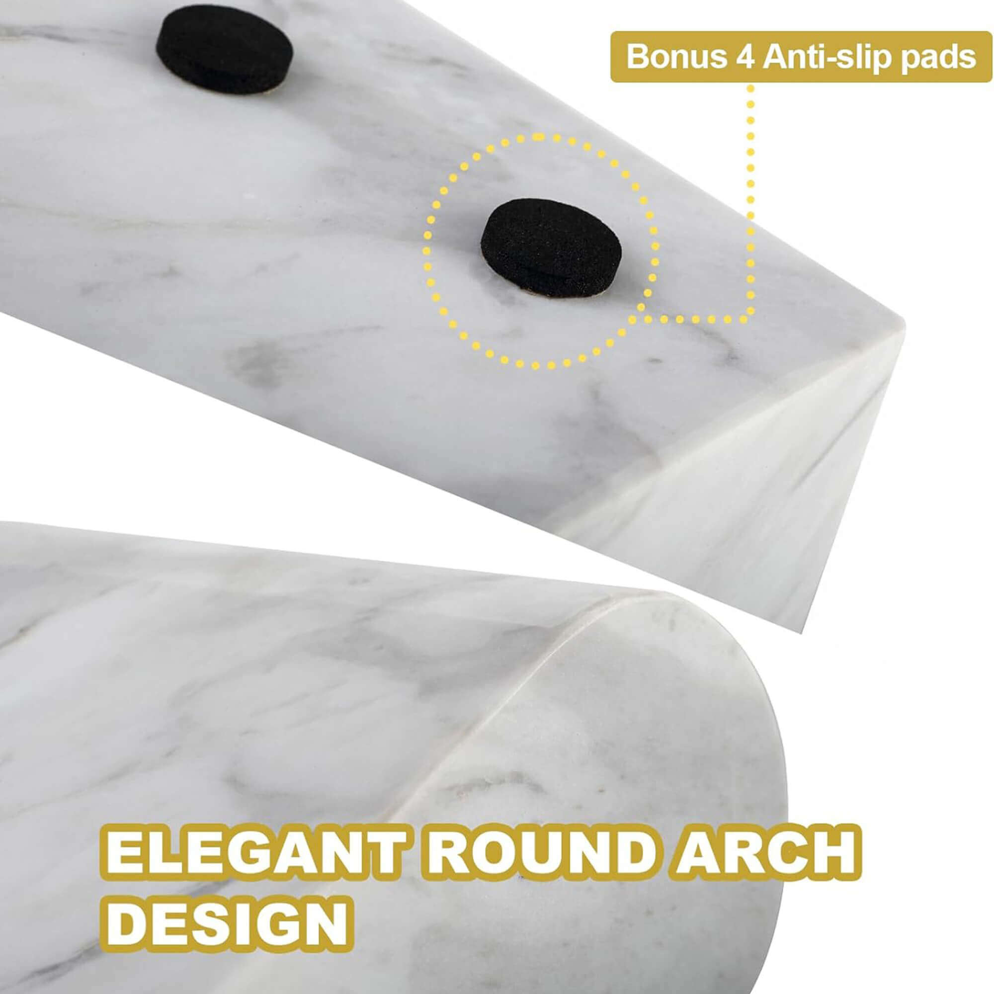 Koville-13lbs-Luxury-Marble-Bookends-Heavy-Duty-Book-Holders-Volakas