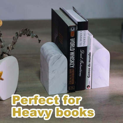 Koville-13lbs-Luxury-Marble-Bookends-Heavy-Duty-Book-Holders-Volakas
