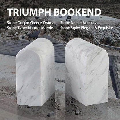Koville-13lbs-Luxury-Marble-Bookends-Heavy-Duty-Book-Holders-Volakas