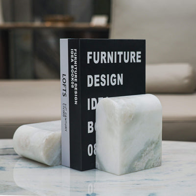 Koville-13lbs-Luxury-Marble-Bookends-Heavy-Duty-Book-Holders