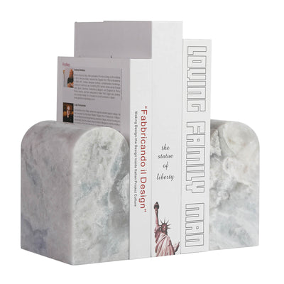 Koville Gray Triumphal Arch Bookends Large – The Balance of Stillness and Order · Natural Pattern A