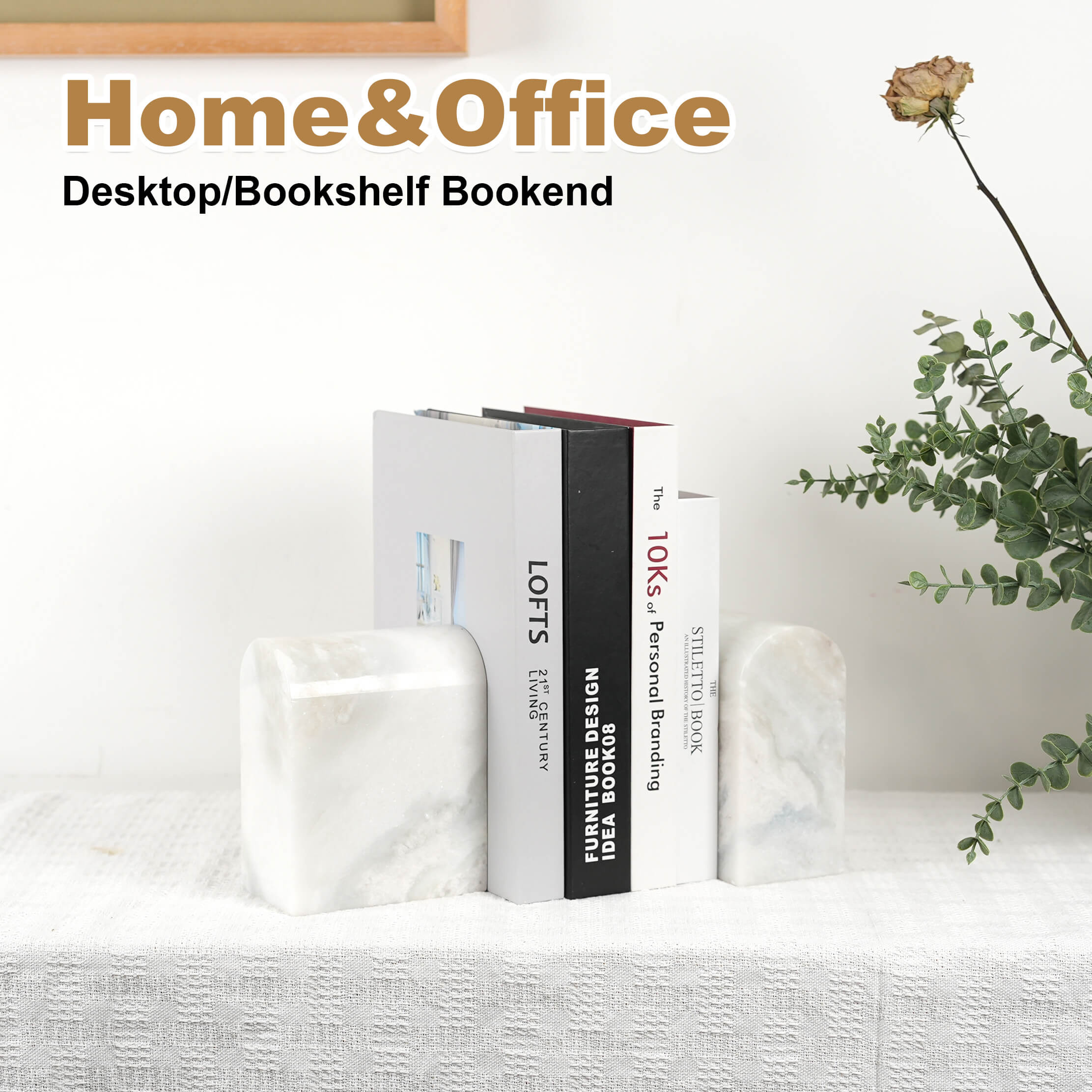 Triumphal Arch Bookends Large - Marble (Grigio Fantasy)