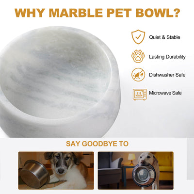 Koville White Dog Bowl – Illuminating Elegant Spaces
