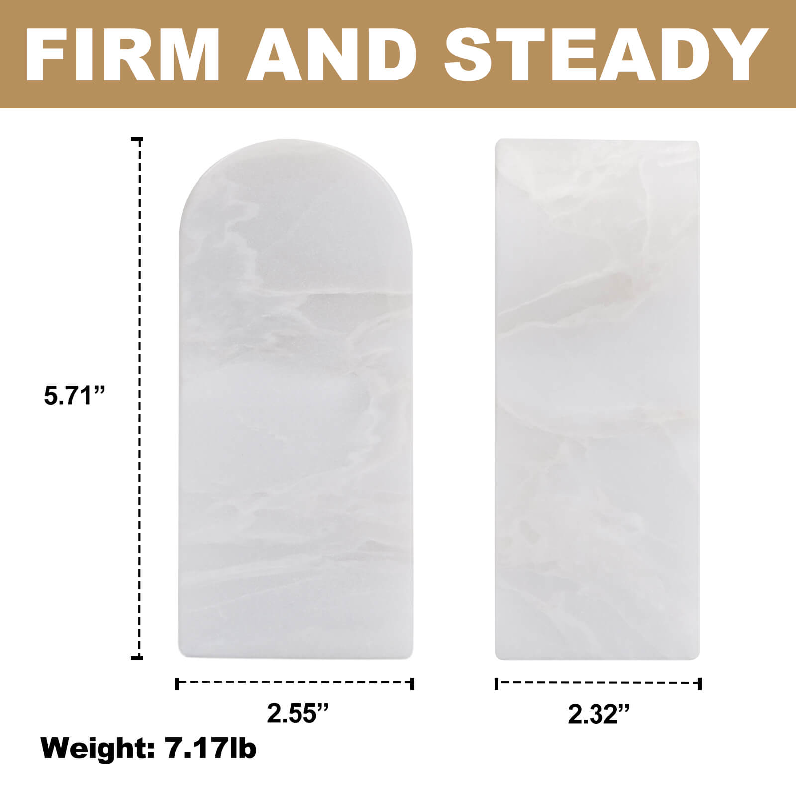 Koville-Luxury-African-Marble-Bookends-7lbs-Heavy-Duty-Book-Holders