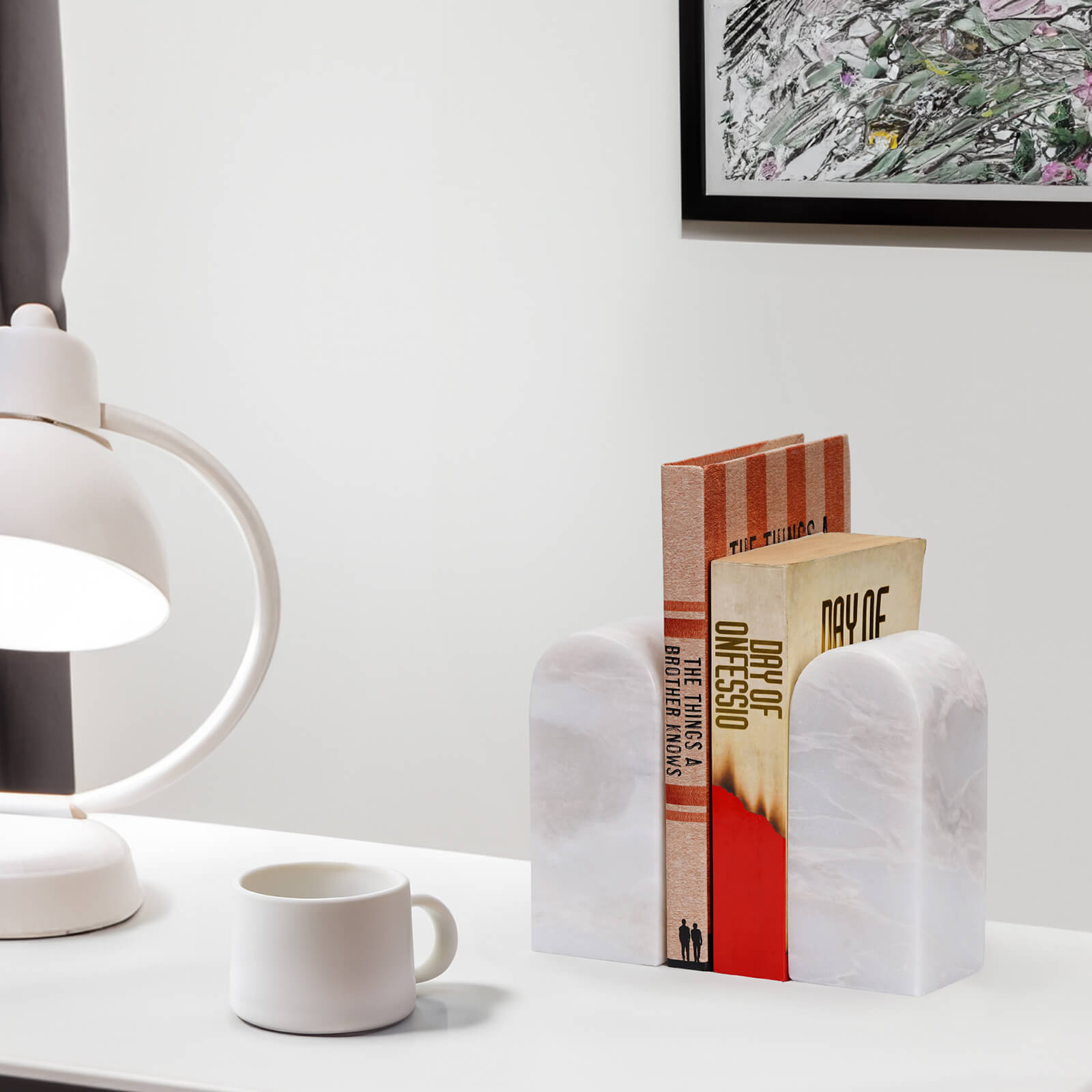 Koville-Luxury-African-Marble-Bookends-7lbs-Heavy-Duty-Book-Holders