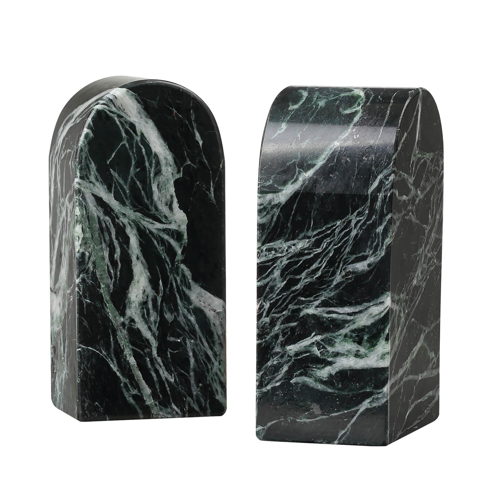 Koville-Luxury-Marble-Bookends-7lbs--Verde-Remeggiato-Book-Holders
