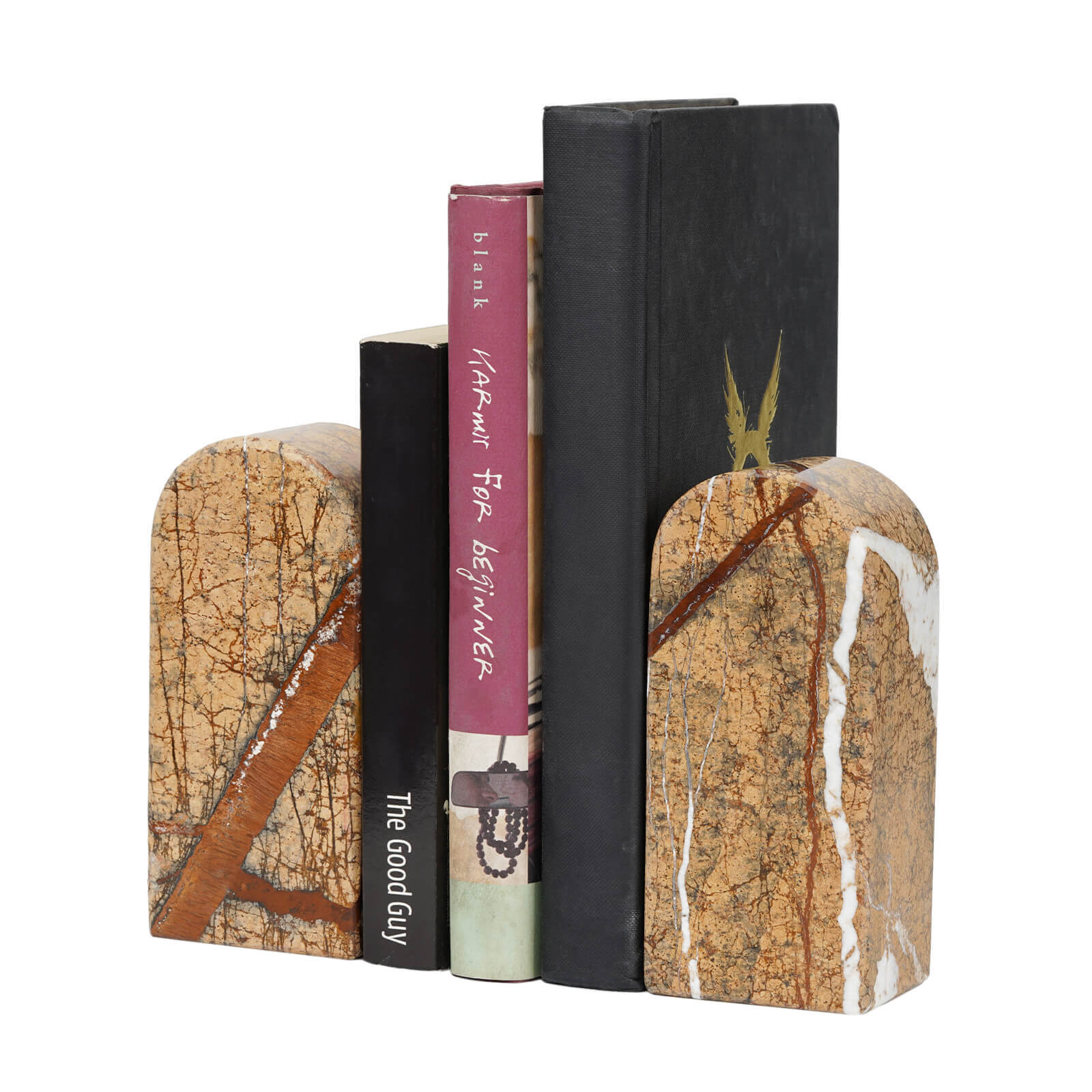 Triumphal Arch Bookends Medium - Marble (Rainforest Gold)