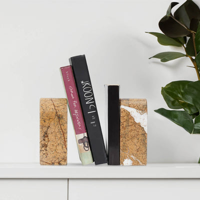 Koville-Luxury-Marble-Bookends-7lbs-Heavy-Duty-Book-Holders