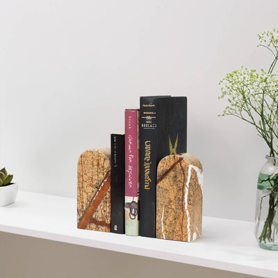 Koville-Luxury-Marble-Bookends-7lbs-Heavy-Duty-Book-Holders