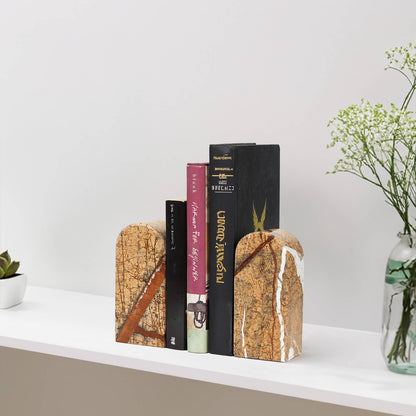 Koville-Luxury-Marble-Bookends-7lbs-Heavy-Duty-Book-Holders