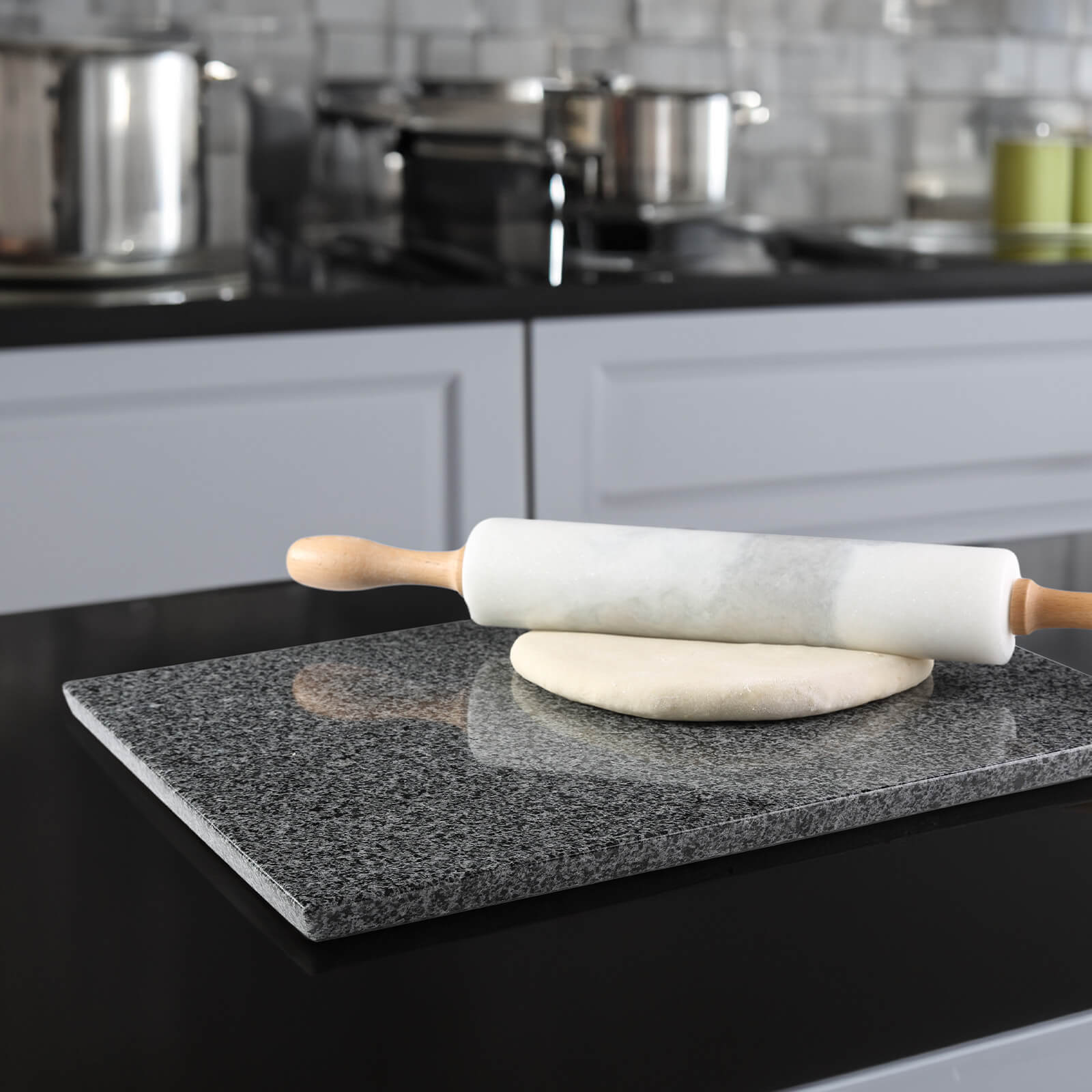 Koville-Luxury-Marble-Cutting-Board-16x12in-Sesame-Black-Marble-Slab