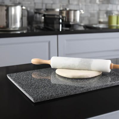 Koville-Luxury-Marble-Cutting-Board-16x12in-Sesame-Black-Marble-Slab