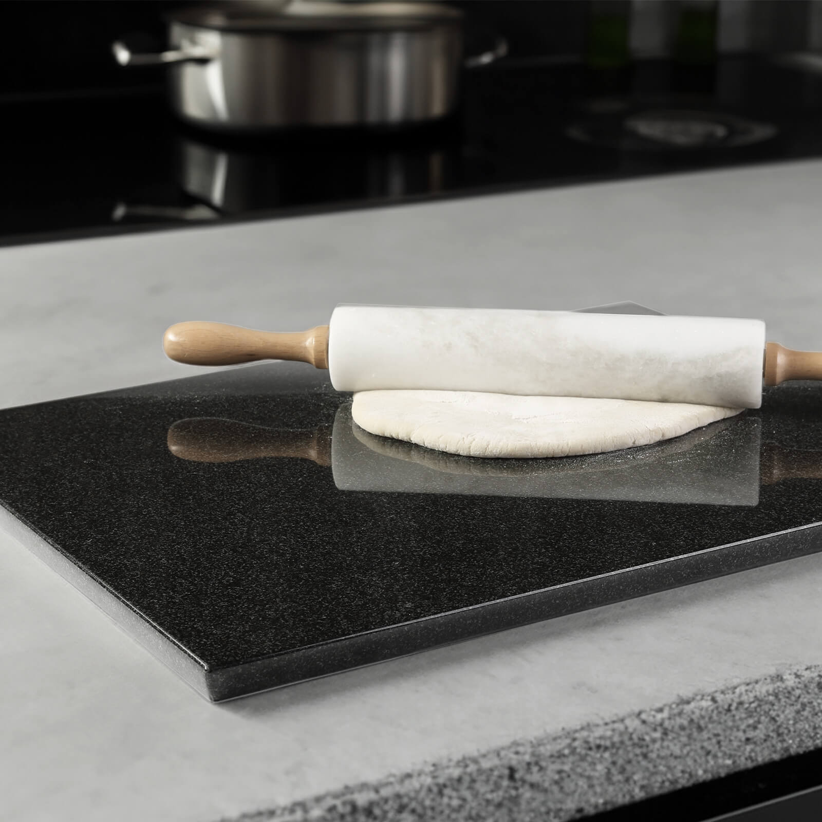 Koville-Luxury-Marble-Cutting-Board-16x20in-Zimbabwe-Black-Marble-Slab