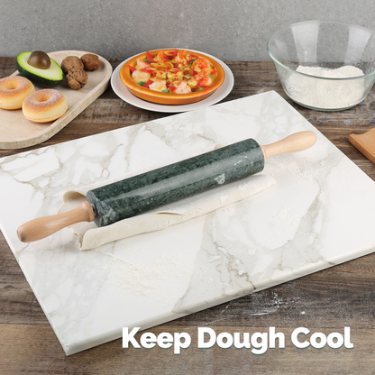Koville Green Rolling Pin with Scraper and Dough Mat – A Natural Sense of Calm
