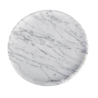 Round Serving Tray - Marble (Bianco Carrara)