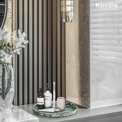 Koville-Luxury-Natural-Marble-Round-Serving-Trays-Verde-Remeggiato