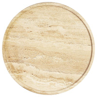 Round Serving Tray - Travertine (Romano)