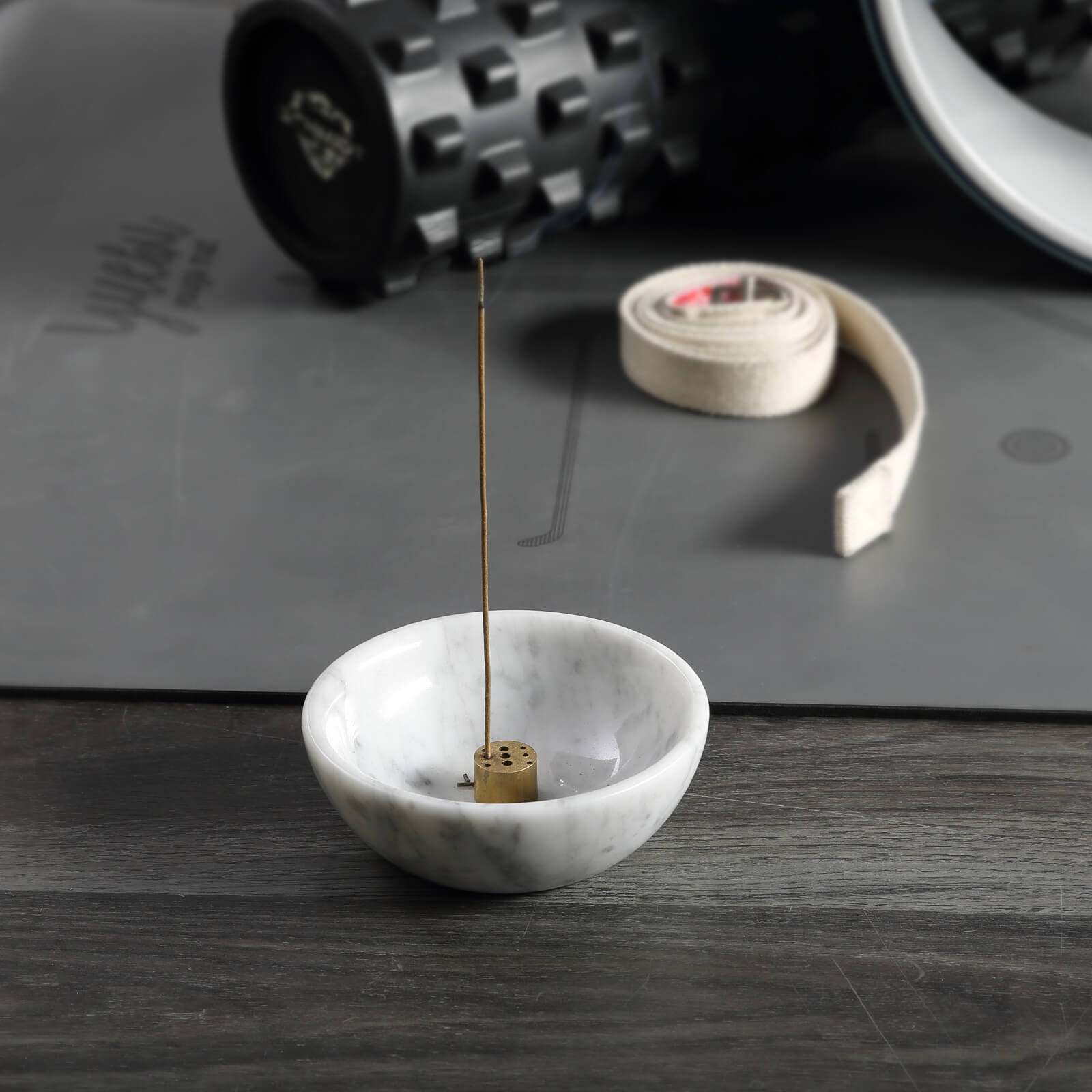 Incense Bowl - Marble (Bianco Carrara)