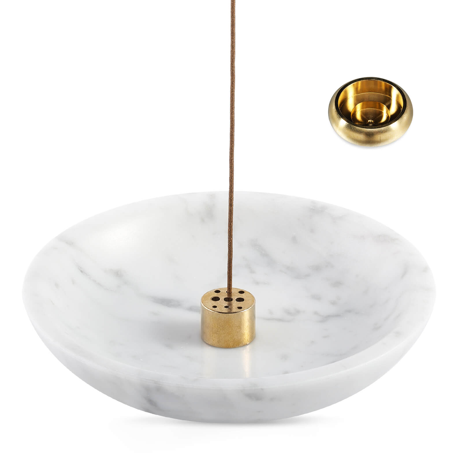 Koville-Marble-Incense-Holder-Elegant-Sturdy-Bianco-Carrara-Incense-Burner