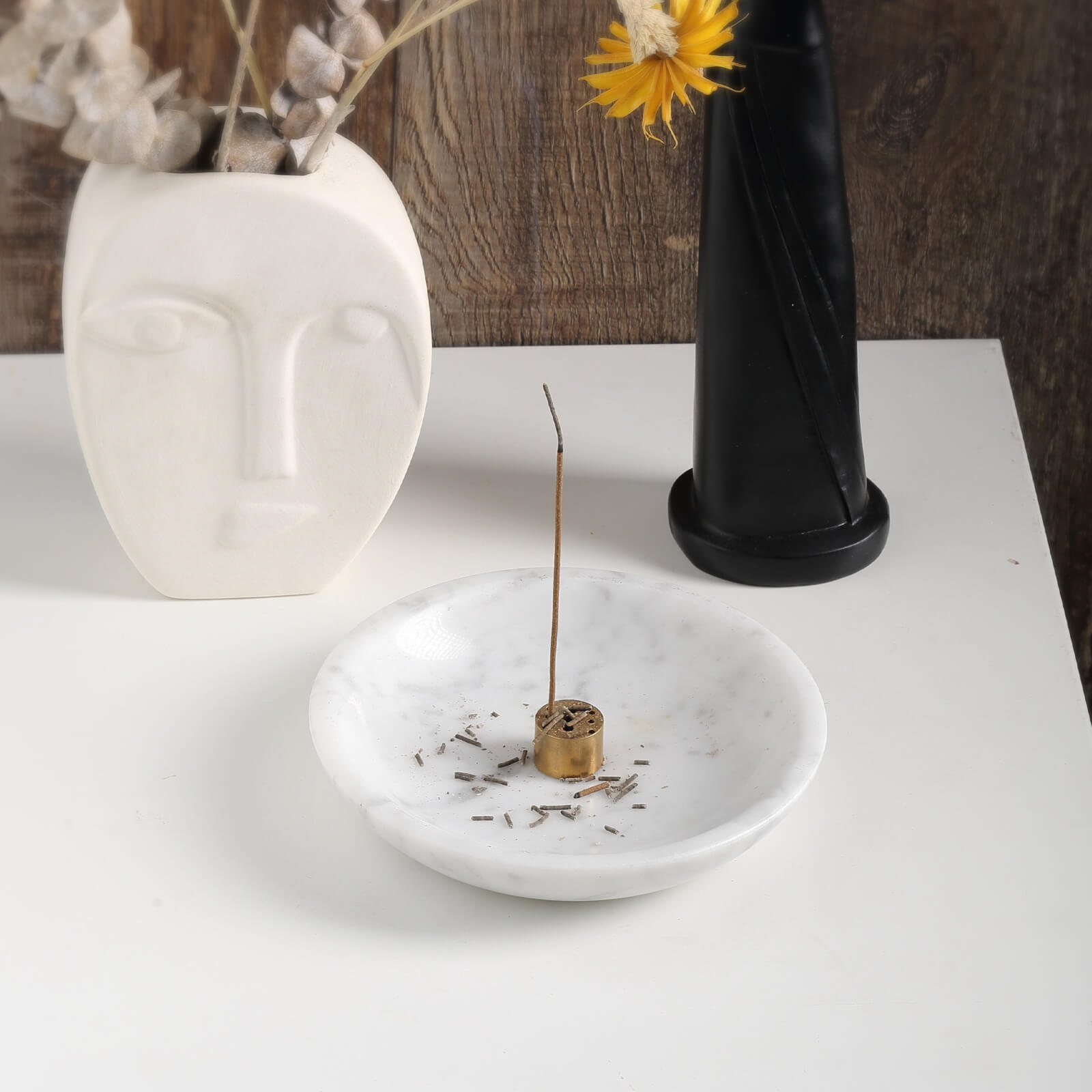 Koville-Marble-Incense-Holder-Elegant-Sturdy-Bianco-Carrara-Incense-Burner