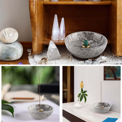 Koville-Marble-Incense-Holder-Elegant-Sturdy-Gris-Lido-Incense-Burner