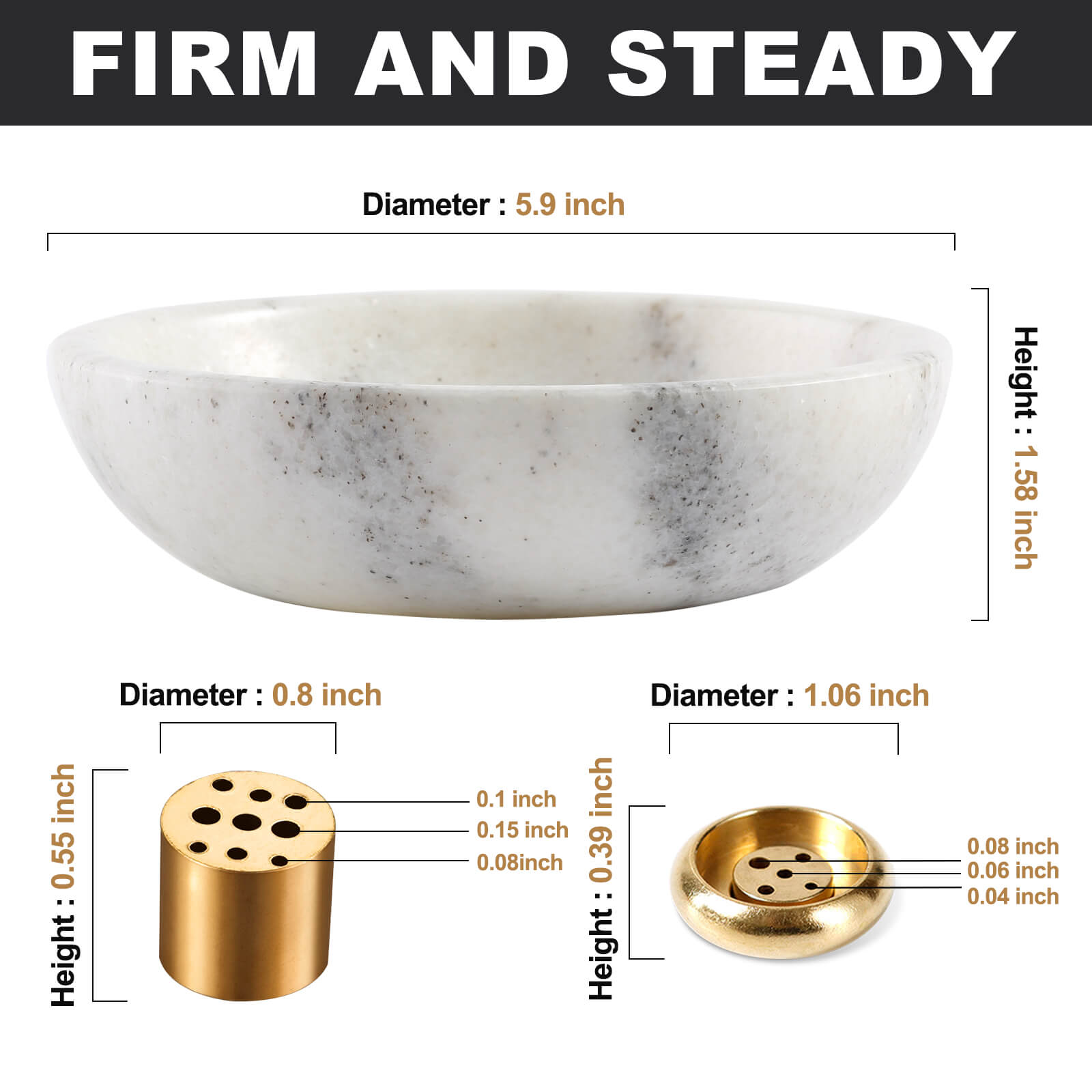 Koville-Marble-Incense-Holder-Elegant-Sturdy-Mist-White-Incense-Burner