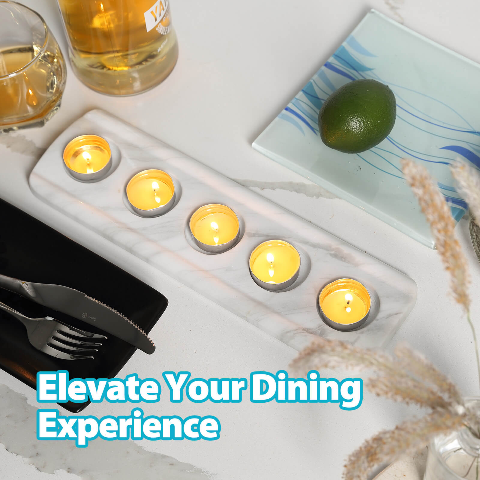 Koville-Natural-Marble-5-Holes-Tealight-Candle-Holder-Agiax