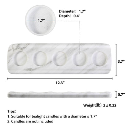 Koville-Natural-Marble-5-Holes-Tealight-Candle-Holder-Agiax