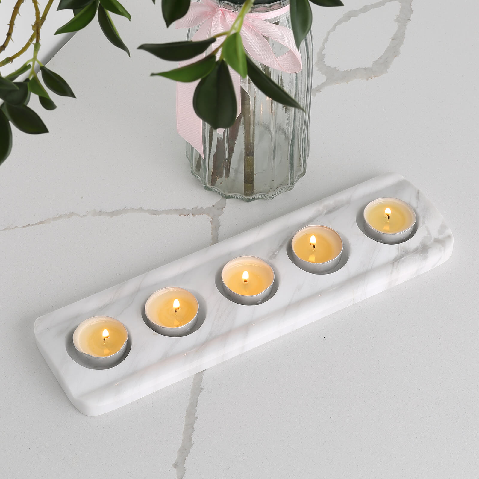 Koville-Natural-Marble-5-Holes-Tealight-Candle-Holder-Agiax