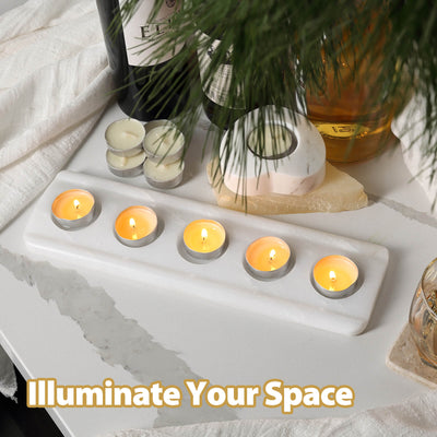 Koville-Natural-Marble-5-Holes-Tealight-Candle-Holder-Namib-Bianco