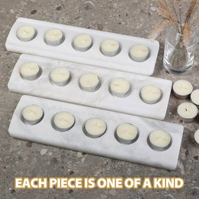 Koville-Natural-Marble-5-Holes-Tealight-Candle-Holder-Namib-Bianco