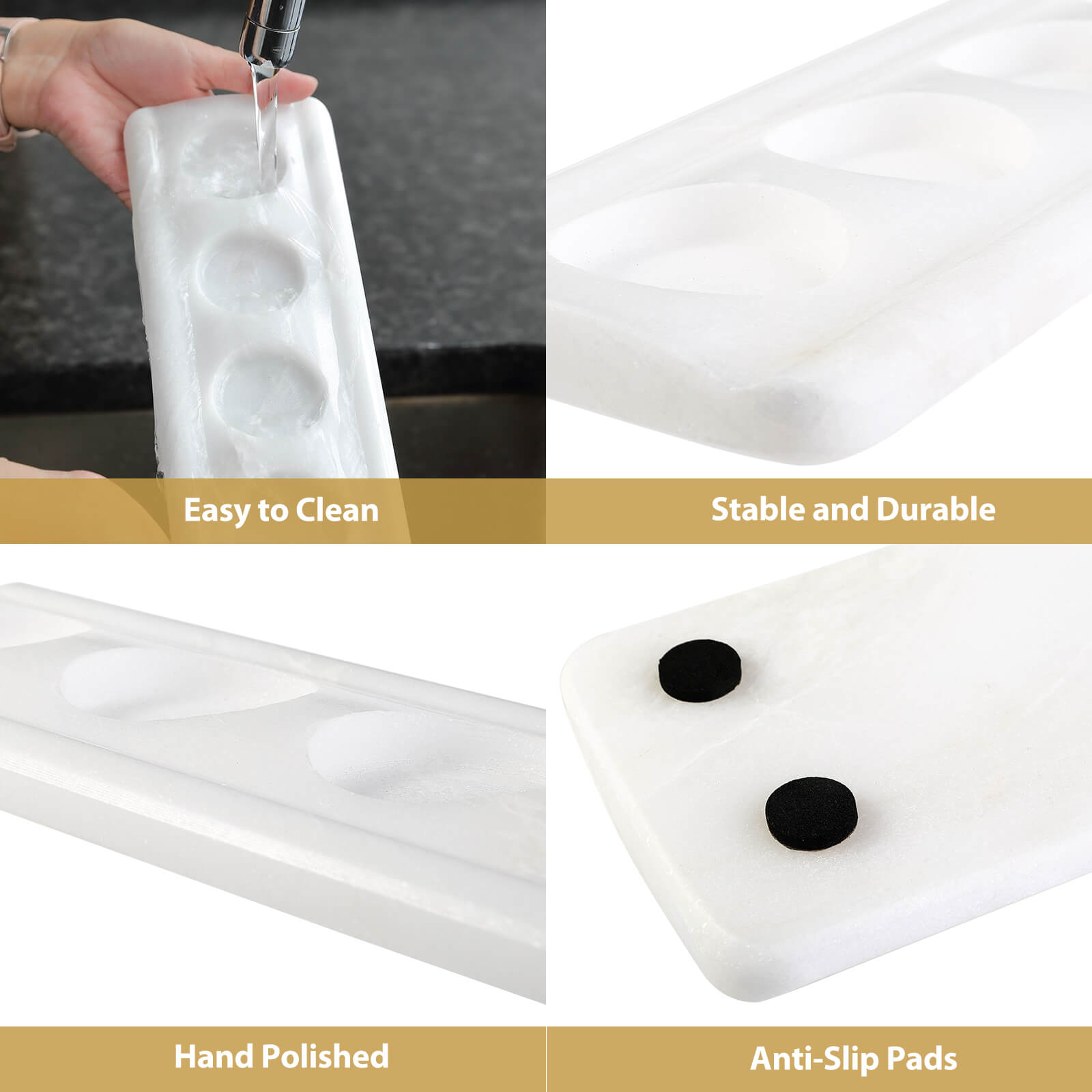 Koville-Natural-Marble-5-Holes-Tealight-Candle-Holder-Namib-Bianco