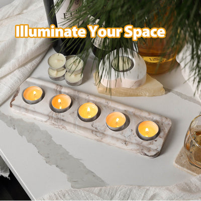 Koville Gray Candle Holder 5-Light – The Balance of Stillness and Order · Natural Pattern A