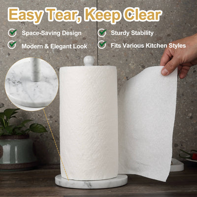 Koville-Nature-Marble-Paper-Towel-Holder-Bianco-Carrara-Kitchen-Rolls-Holder