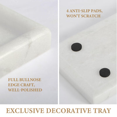 Koville-Rectangular-Marble-Tray-Namib-Fantasy-10x5-Decor-for-Bathroom
