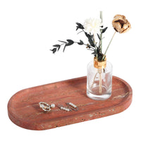 Race Track Tray - Red (Travertine)