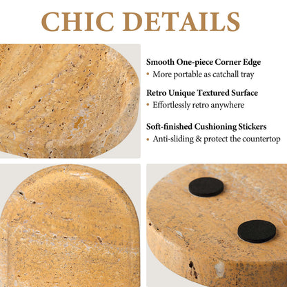Koville-Travertine-Oval-Tray-9.8-Decorative-Vanity-Tray-Golden-Travertine