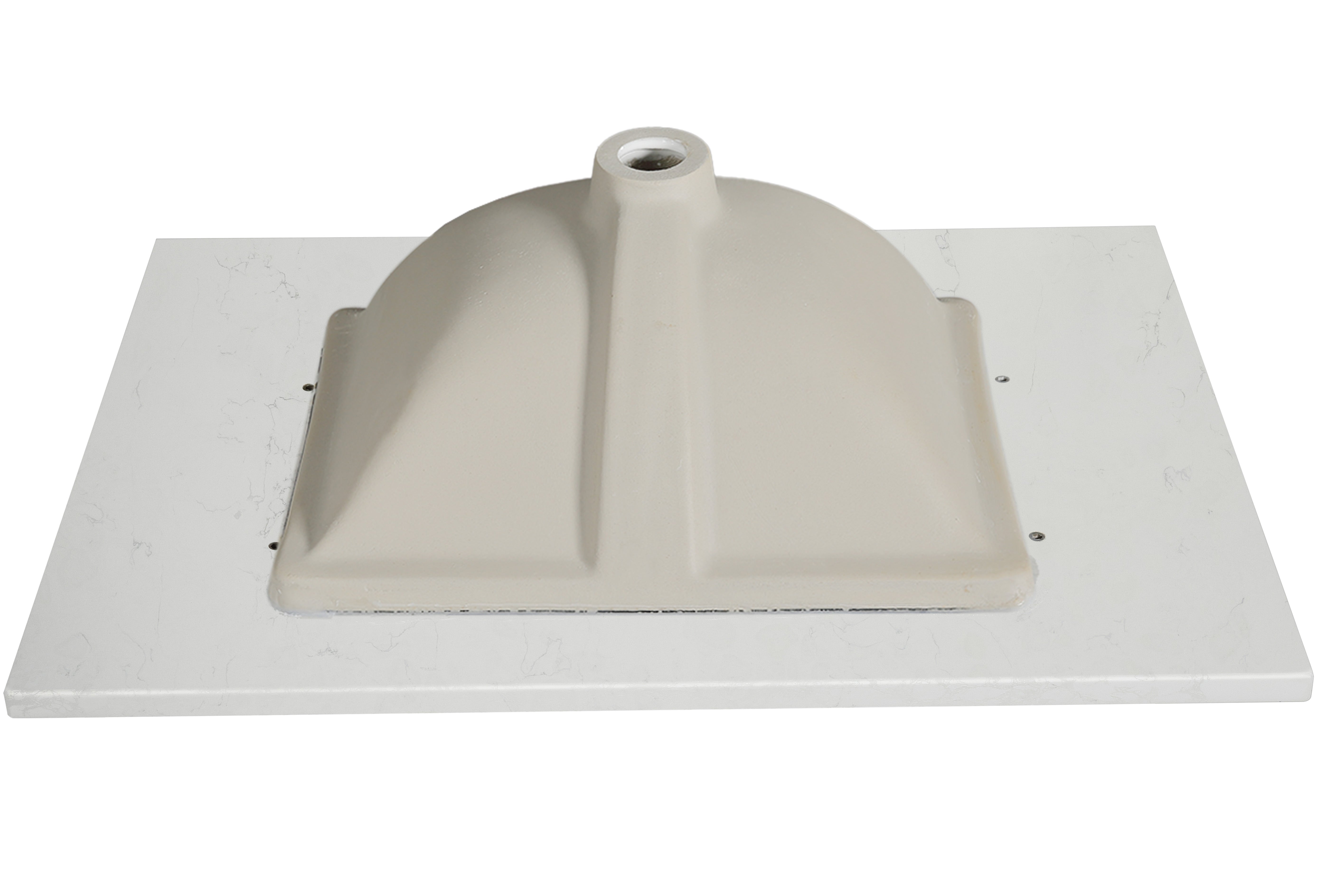 Koville Natural Stone Vanity Top in Bianco Swan（wb）