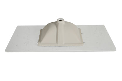 Koville Natural Stone Vanity Top in Bianco Swan（wb）