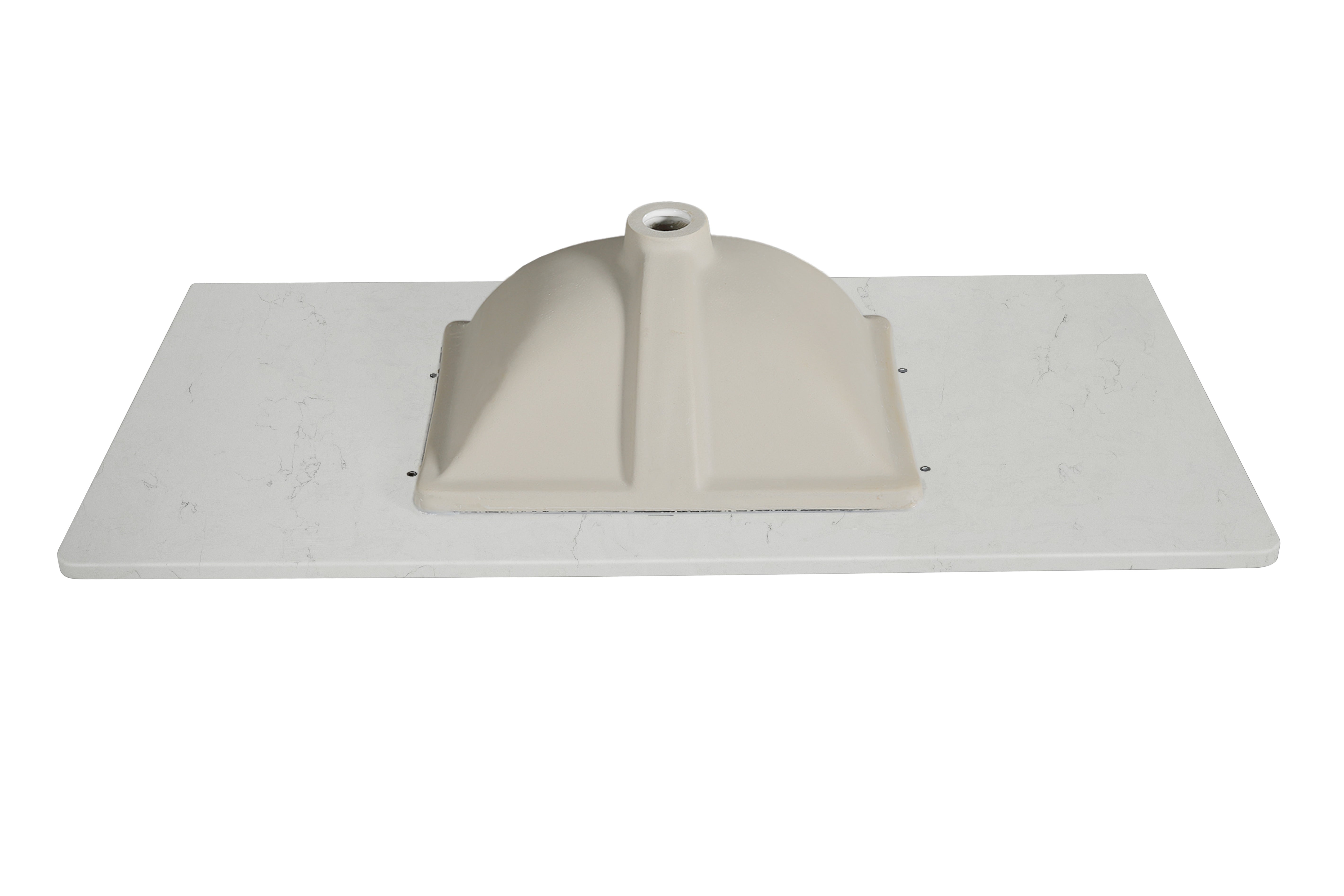 Koville Natural Stone Vanity Top in Bianco Swan（wb）